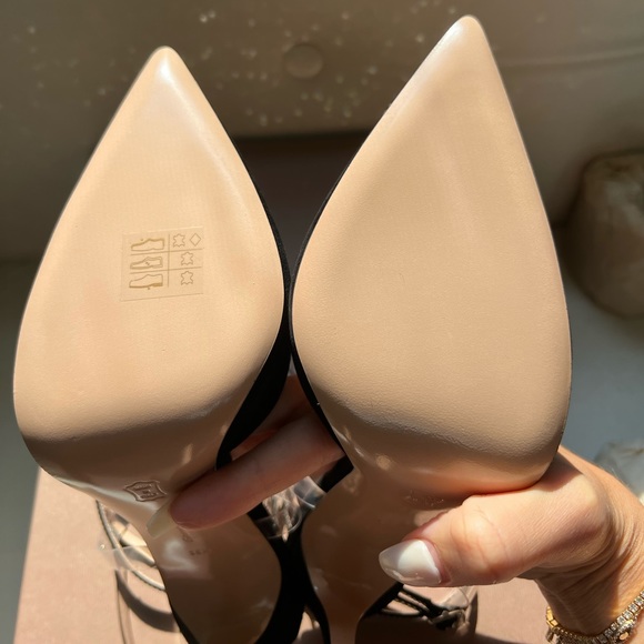 GIANVITO ROSSI Floating Crystal Stud Ankle-Strap High-Heel Pumps - Picture 5 of 15